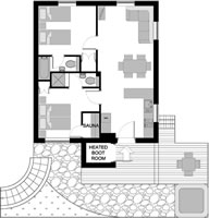 Floor Plans - Chalet Eco Lodge is a 1920's village house ...
